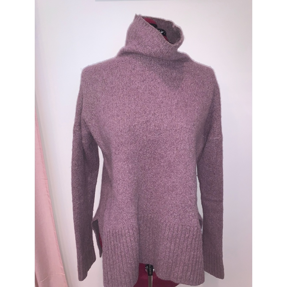 Lou & Grey Thick Purple Turtle Neck Sweater